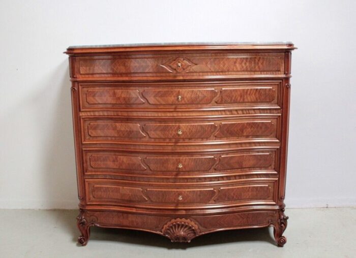 vintage louis xv style rosewood dresser 1