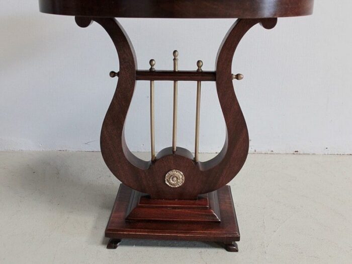 vintage lyre coffee table 3