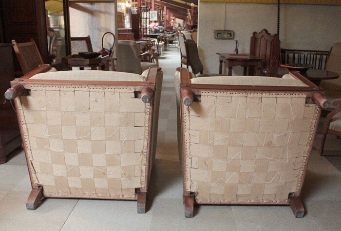 vintage mahogany armchairs set of 2 5