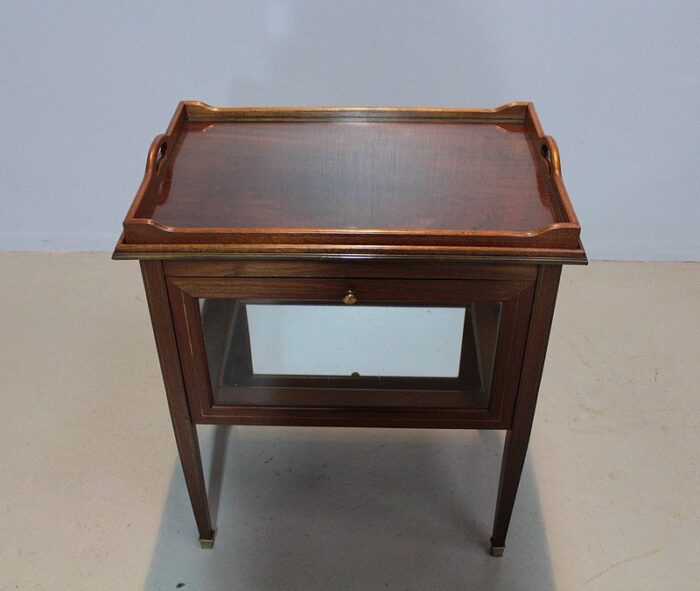 vintage mahogany tea table 1