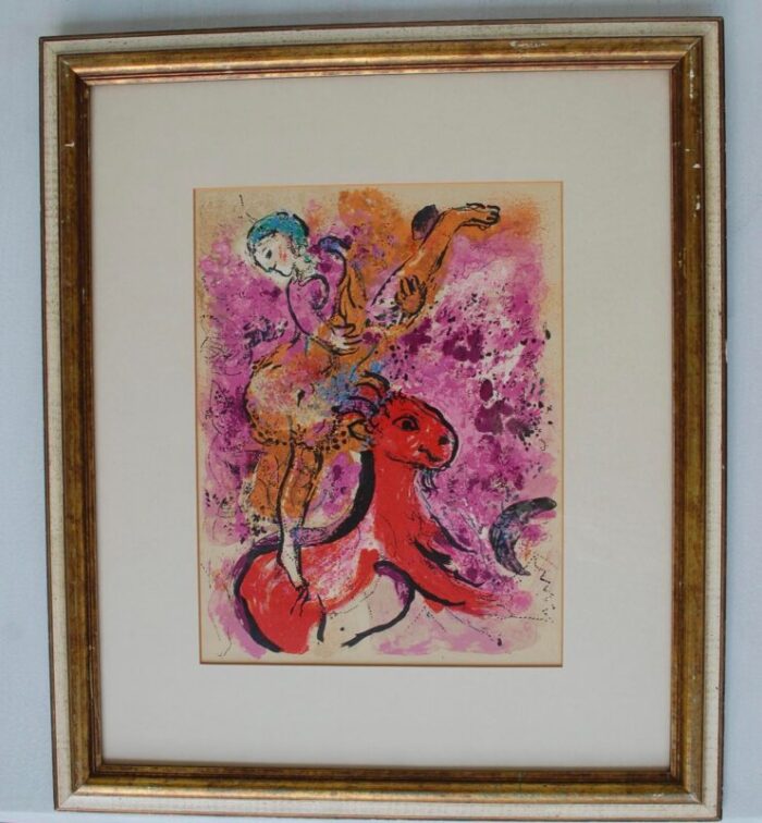 vintage marc chagall lithograph 0366