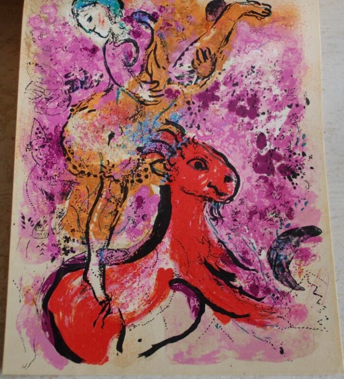 vintage marc chagall lithograph 2901