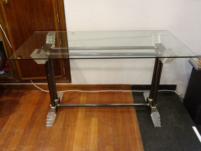 vintage methacrylate console table 1