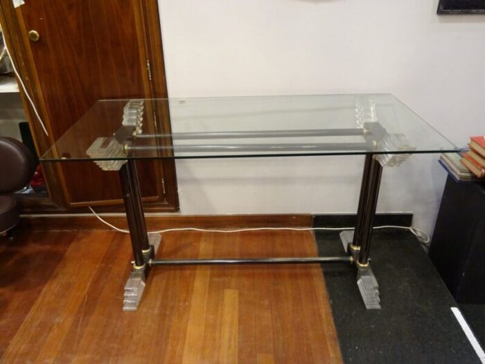 vintage methacrylate console table 2