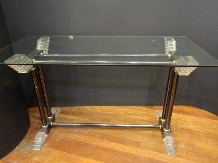 vintage methacrylate console table 3