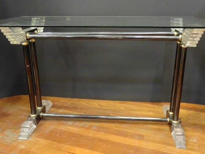 vintage methacrylate console table 5