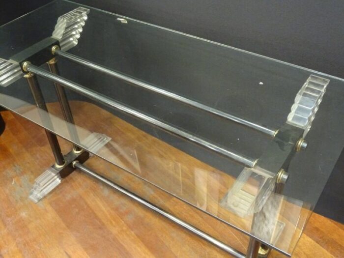 vintage methacrylate console table 6