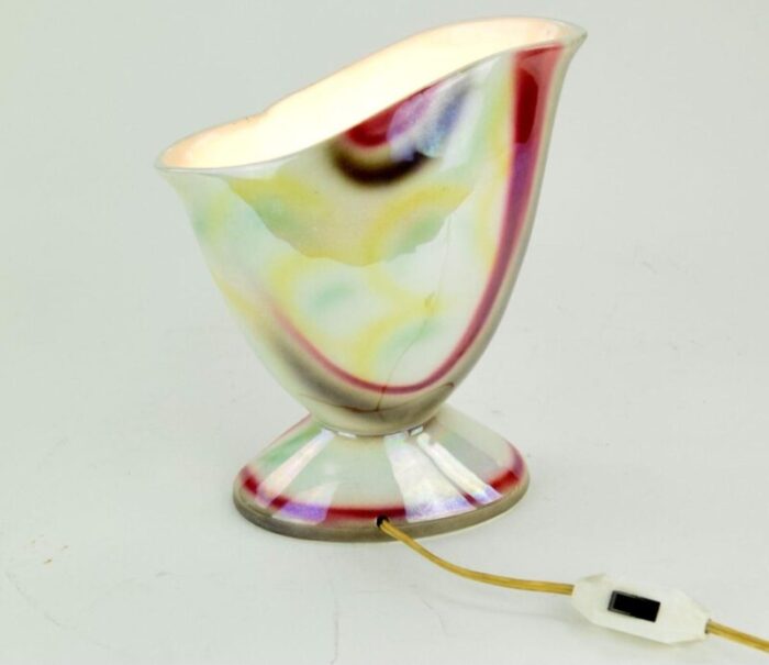 vintage mid 20th century ceramic table lamp 4526