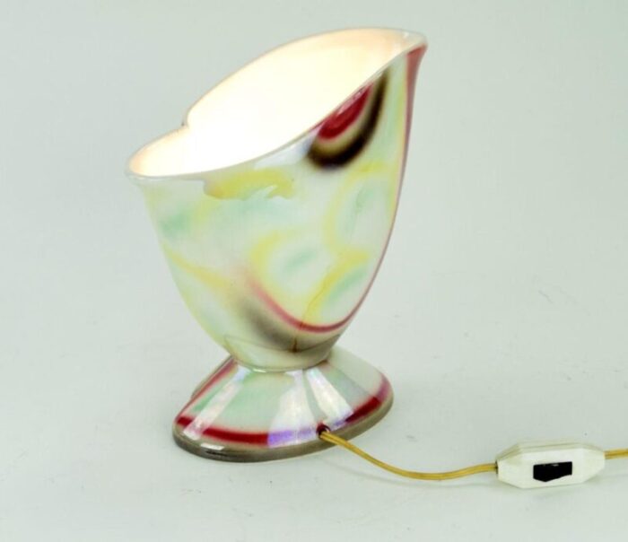 vintage mid 20th century ceramic table lamp 9417