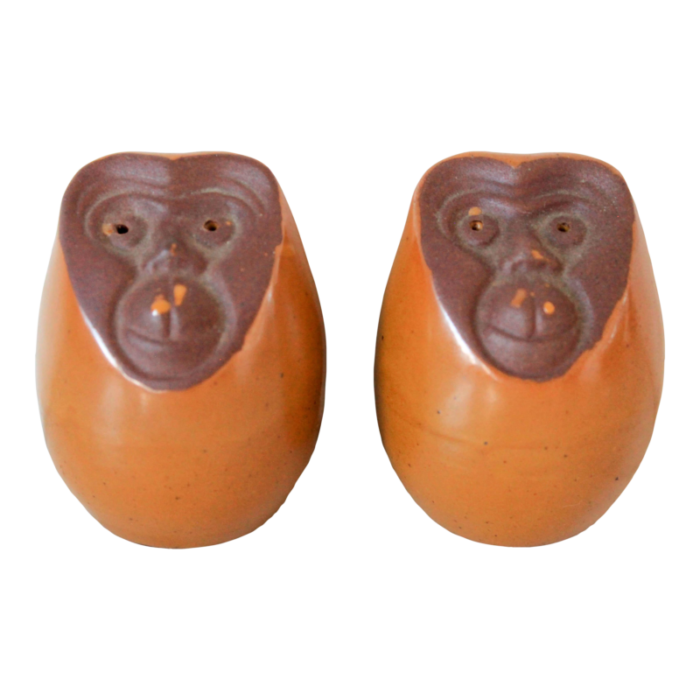 vintage monkey salt and pepper shakers 6747