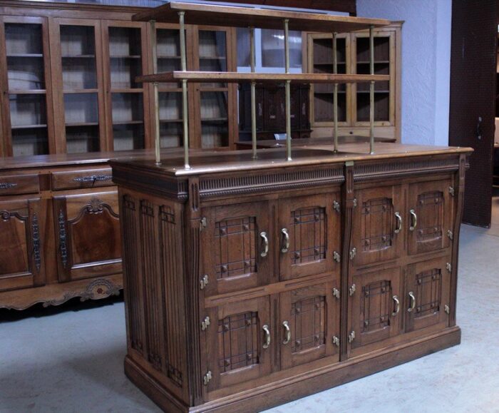 vintage oak cooler cabinet 1920s 2