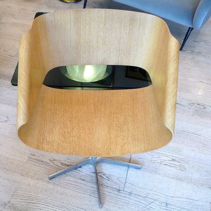 vintage plywood ribbon rocking chair by franca stagi 7