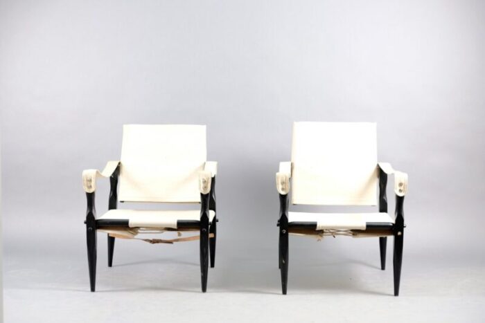 vintage safari lounge chairs by wilhelm kienzle for wohnbedarf set of 2 1