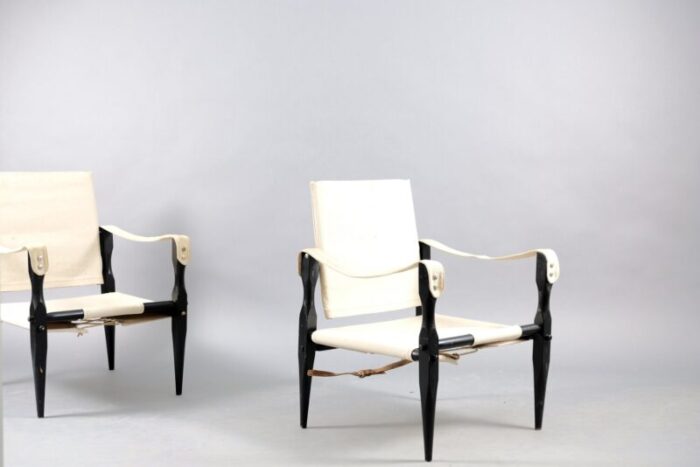 vintage safari lounge chairs by wilhelm kienzle for wohnbedarf set of 2 10