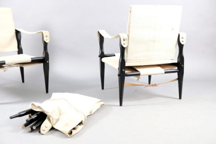 vintage safari lounge chairs by wilhelm kienzle for wohnbedarf set of 2 5