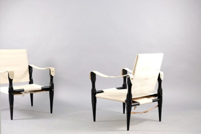 vintage safari lounge chairs by wilhelm kienzle for wohnbedarf set of 2 6