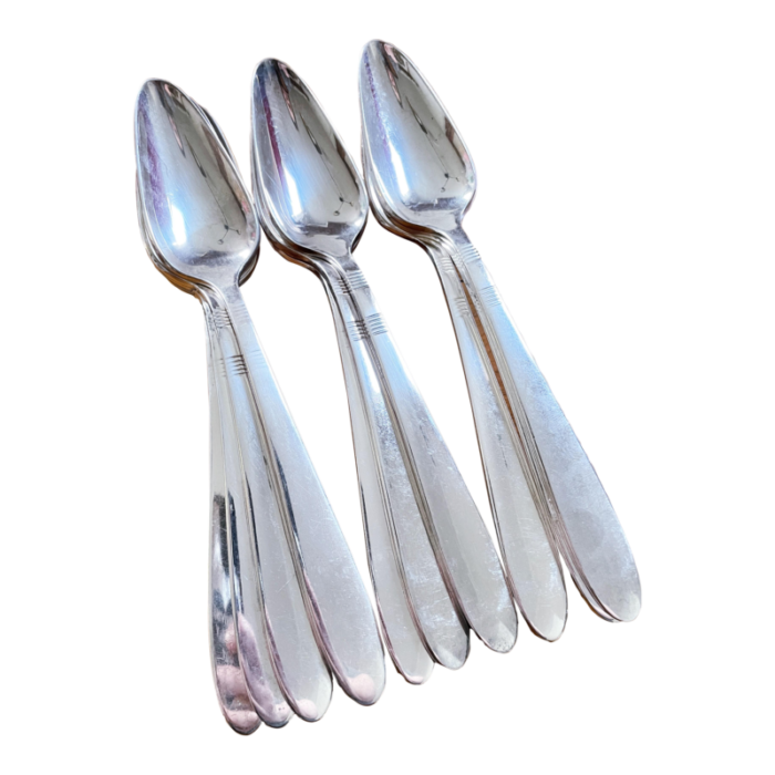 vintage silver union pacific railroad citrus spoons set of 10 7704