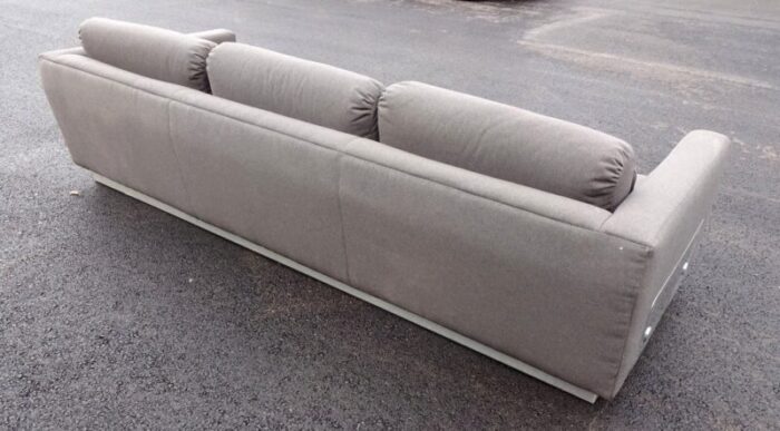 vintage steel and fabric sofa 1970s 3