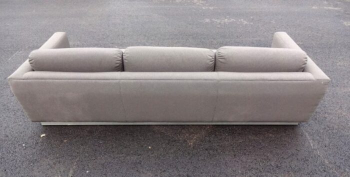 vintage steel and fabric sofa 1970s 7