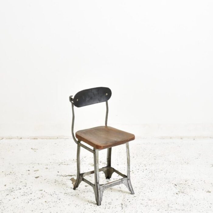 vintage tansad factory workers stool 1950s 1 1