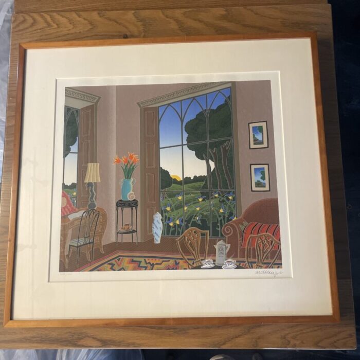 vintage thomas mcknight limited edition art deco print signed by the artist 1450