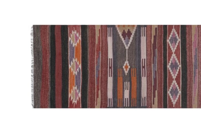 vintage turkish kilim runner rug 27 x 106 2639