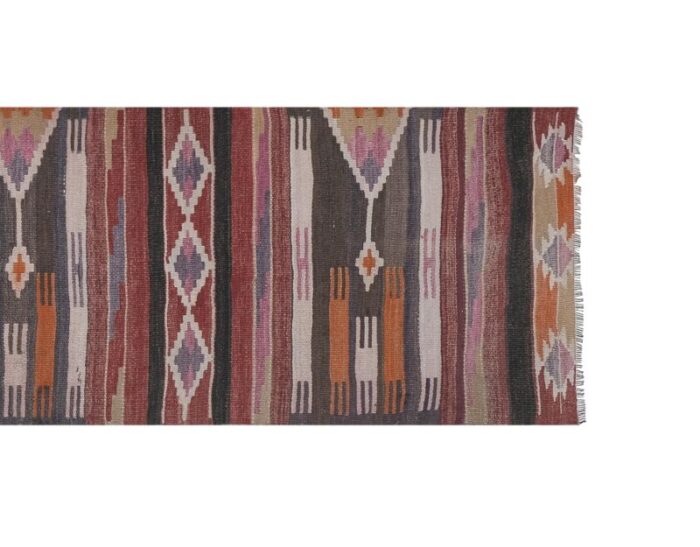 vintage turkish kilim runner rug 27 x 106 2875