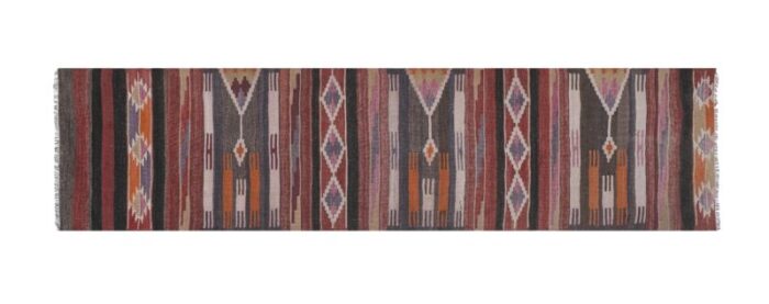 vintage turkish kilim runner rug 27 x 106 4044