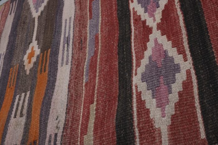 vintage turkish kilim runner rug 27 x 106 7022