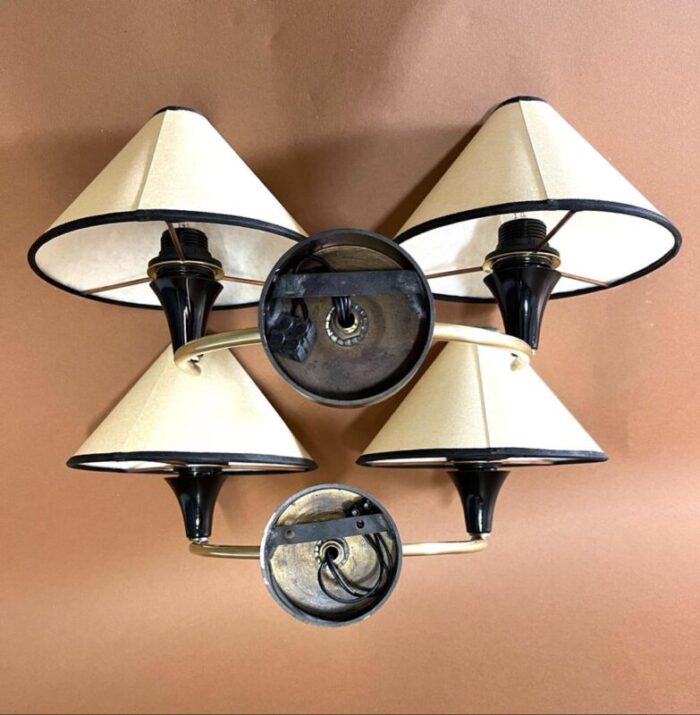 wall lamps from arlus france 1950s set of 2 1701