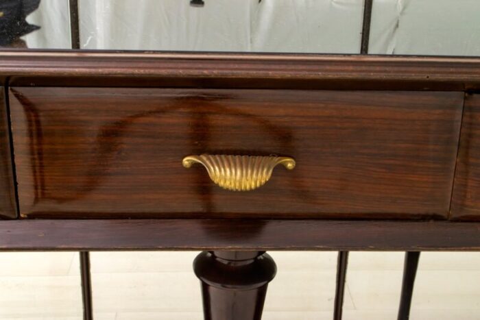 walnut sideboard with mirrors by guglielmo ulrich for ar ca 1940s 9