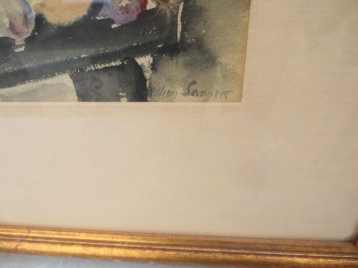 william sanger watercolor circa 1940s 5559