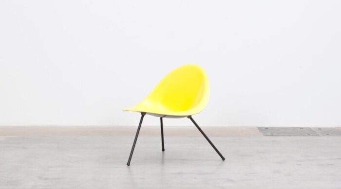 yellow aluminum side chair from gallery sean kelly 1